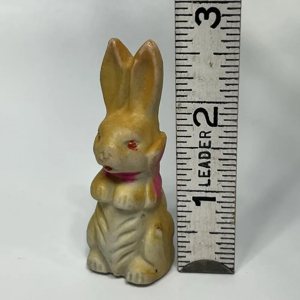Vintage Bisque Porcelain Bunny Rabbit Figurine 3.5